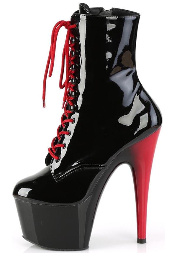 ADORE-1020 [Black Patent/Black-Red] | PLATFORM BOOTS [PREORDER] - Image 3