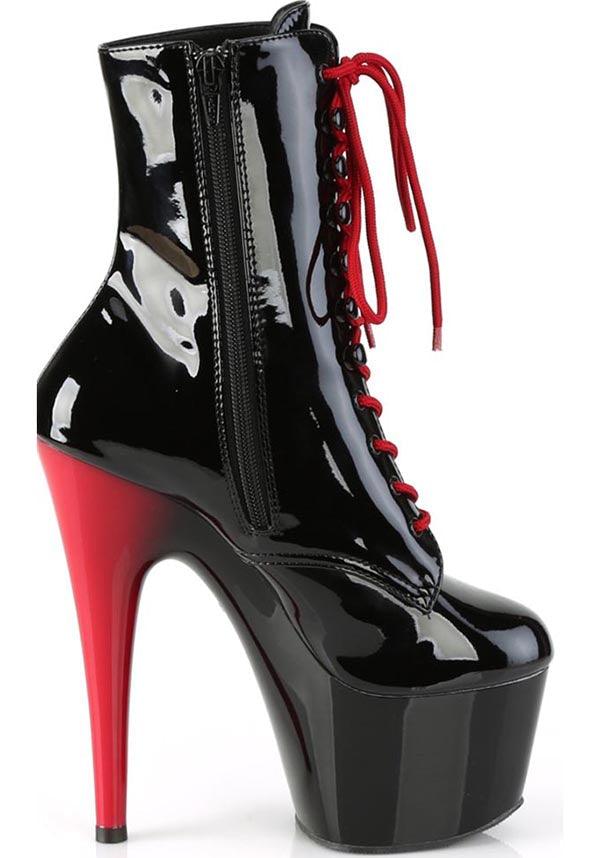 ADORE-1020 [Black Patent/Black-Red] | PLATFORM BOOTS [PREORDER] - Image 5