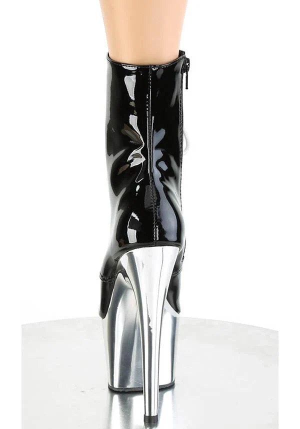 Adore-1020 [Black Patent/Silver Chrome] | PLATFORM HEELS [PREORDER] - Image 4