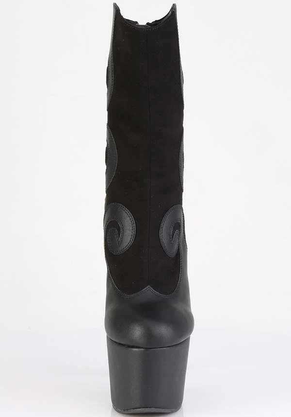 ADORE-1034 [Faux Suede] | PLATFORM BOOTS [PREORDER] - Image 2
