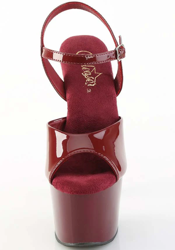 ADORE-709 [Burgundy Pat] | PLATFORM HEELS [PREORDER] - Image 2