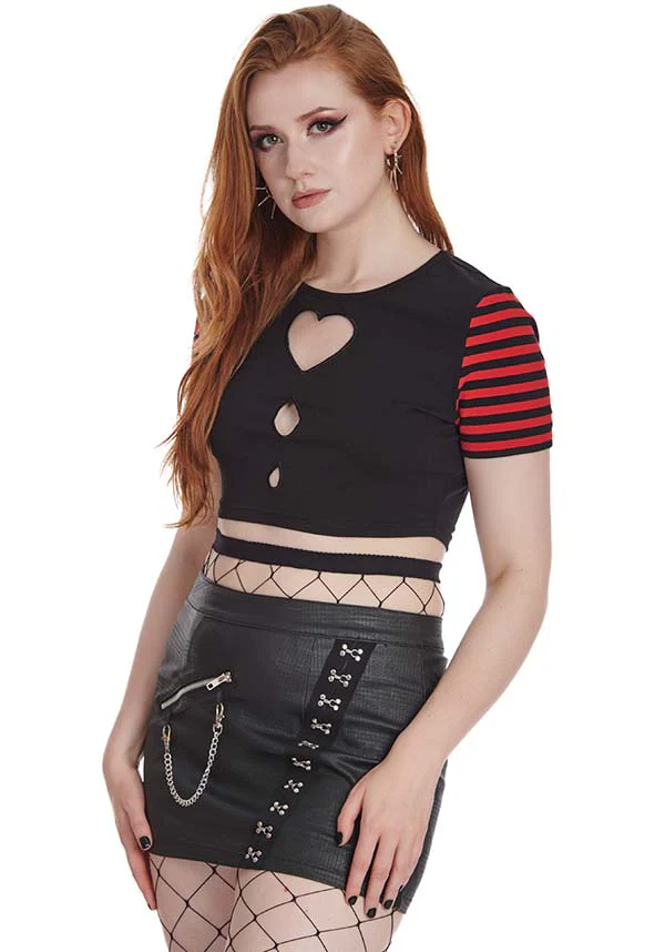 Aiko [Red/Black] | CUT OUT TOP - Image 2