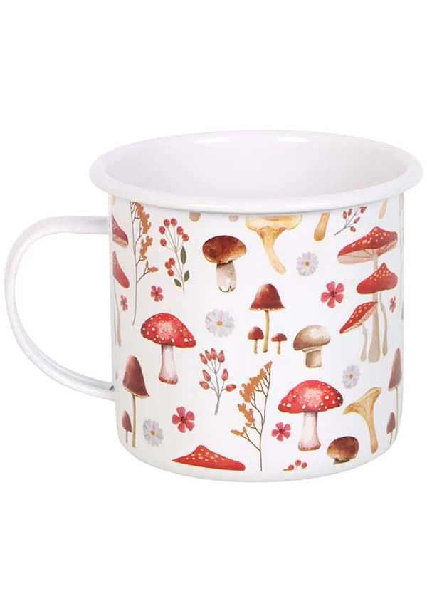 All Over Mushroom Print | ENAMEL MUG - Image 2