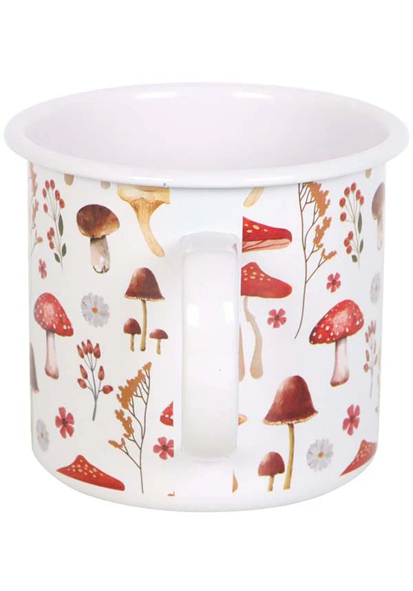 All Over Mushroom Print | ENAMEL MUG - Image 3