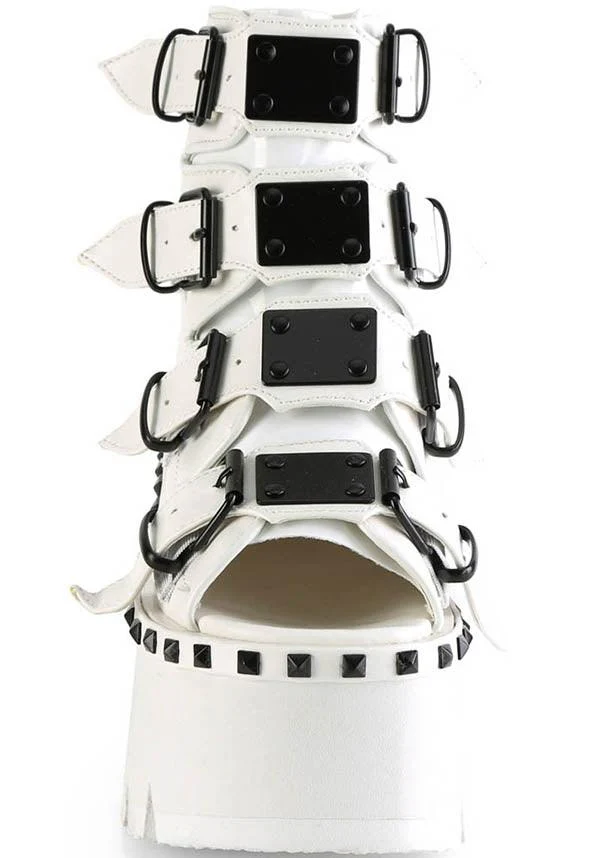 ASHES-70 [White] | PLATFORM SANDALS [PREORDER] - Image 2