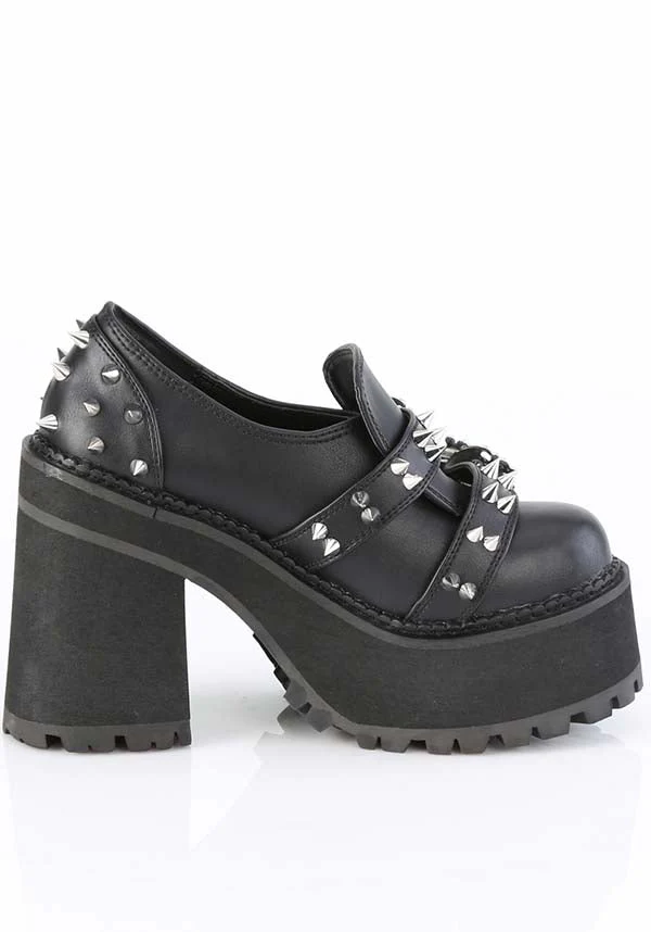 ASSAULT-38 [Black] | PLATFORM LOAFER [PREORDER] - Image 3
