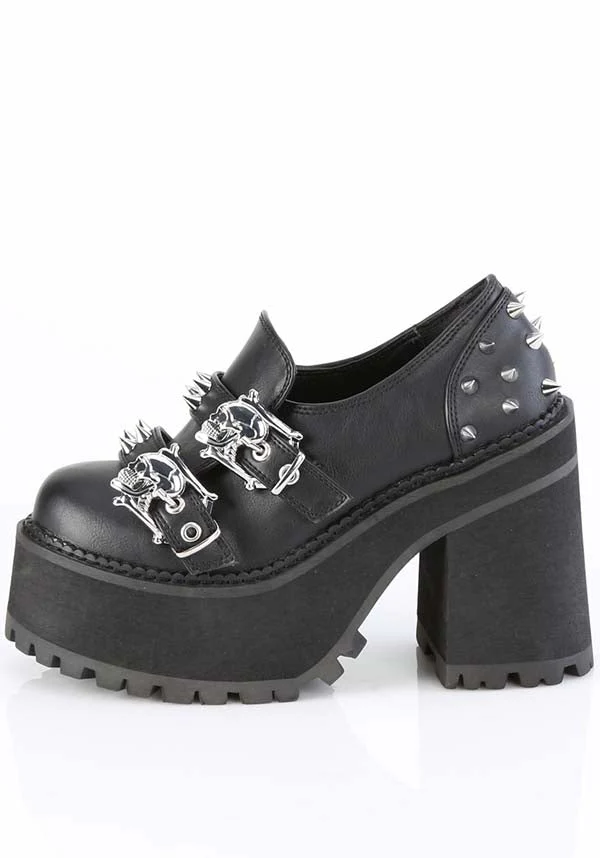 ASSAULT-38 [Black] | PLATFORM LOAFER [PREORDER] - Image 4