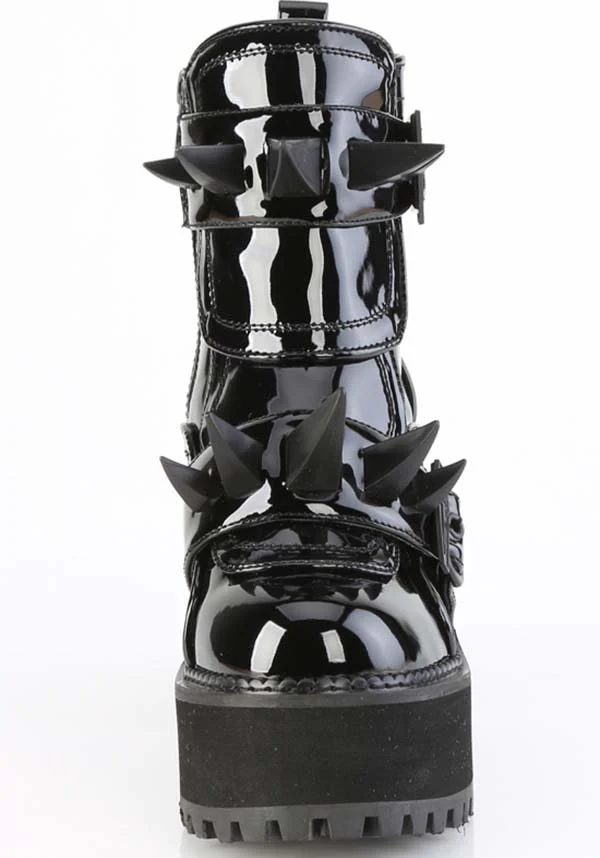 ASSAULT-72 [Black Patent] | PLATFORM BOOTS [PREORDER] - Image 2