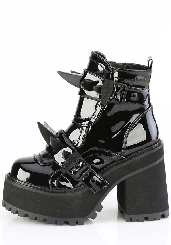 ASSAULT-72 [Black Patent] | PLATFORM BOOTS [PREORDER] - Image 3