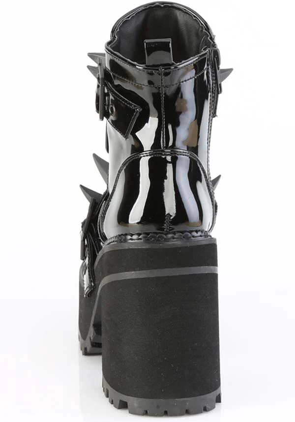 ASSAULT-72 [Black Patent] | PLATFORM BOOTS [PREORDER] - Image 4