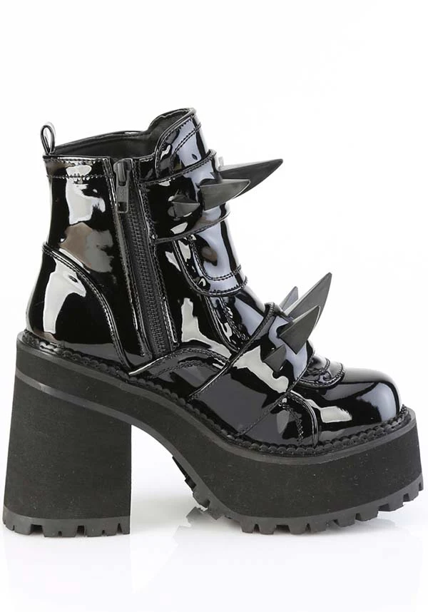 ASSAULT-72 [Black Patent] | PLATFORM BOOTS [PREORDER] - Image 5