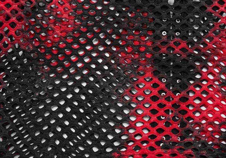 Badriyah Fishnet [Black/Red] | CROP TOP* - Image 13