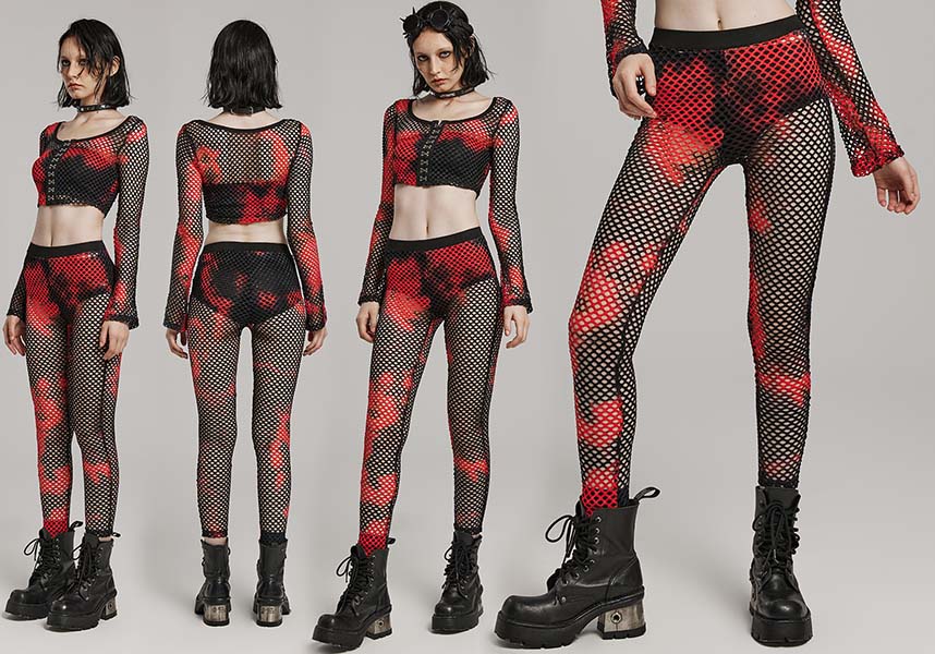 Badriyah Fishnet [Black/Red] | LEGGINGS* - Image 11