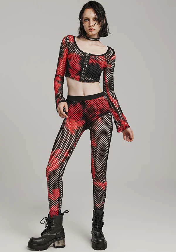 Badriyah Fishnet [Black/Red] | LEGGINGS* - Image 3