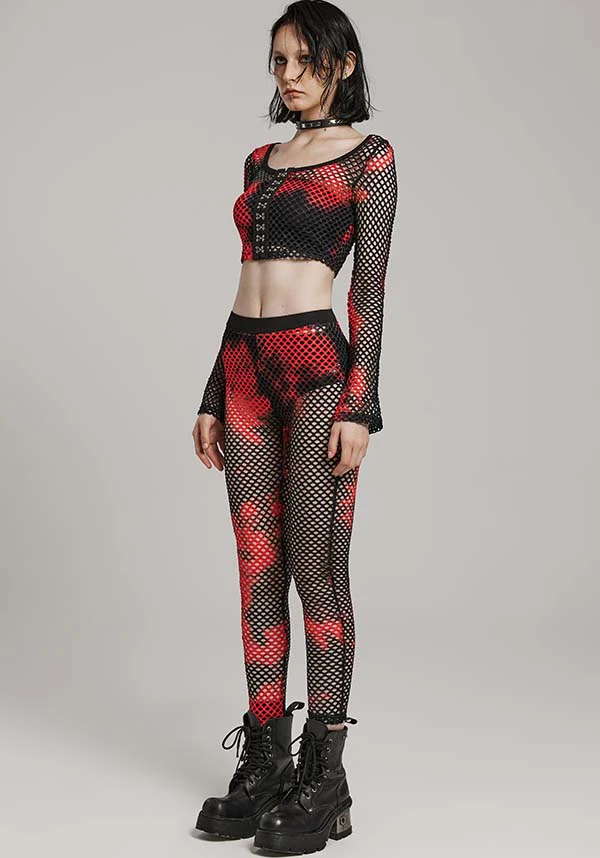 Badriyah Fishnet [Black/Red] | LEGGINGS* - Image 4