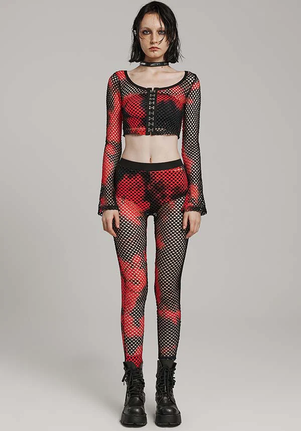 Badriyah Fishnet [Black/Red] | LEGGINGS* - Image 5