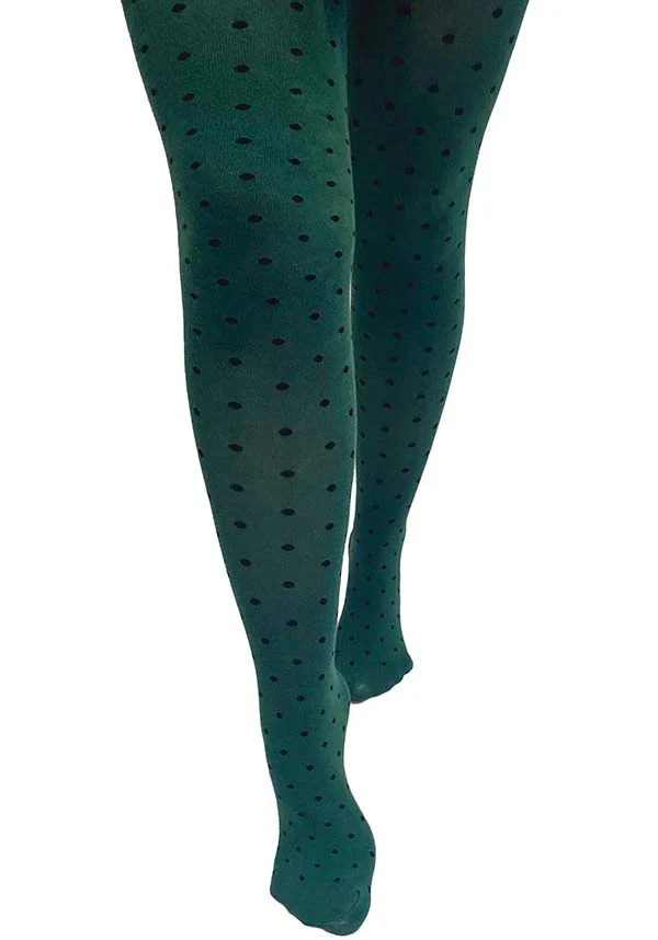 Bamboo Spot [Green] | TIGHTS*