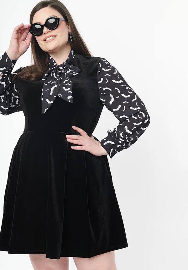 Bat [Black] | VELVET DRESS** - Image 10
