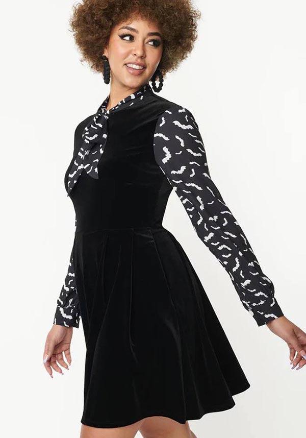 Bat [Black] | VELVET DRESS** - Image 7