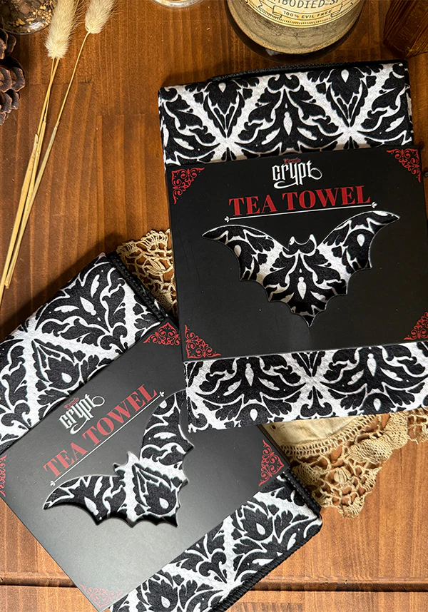 Bat Damask | TEA TOWEL - Image 6