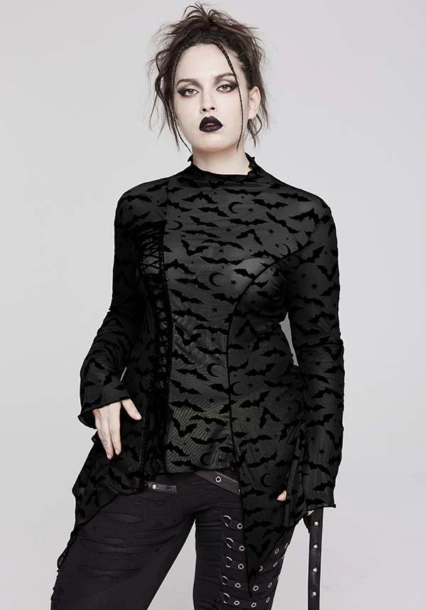 Bat Mesh | LONG SLEEVE TOP* - Image 2