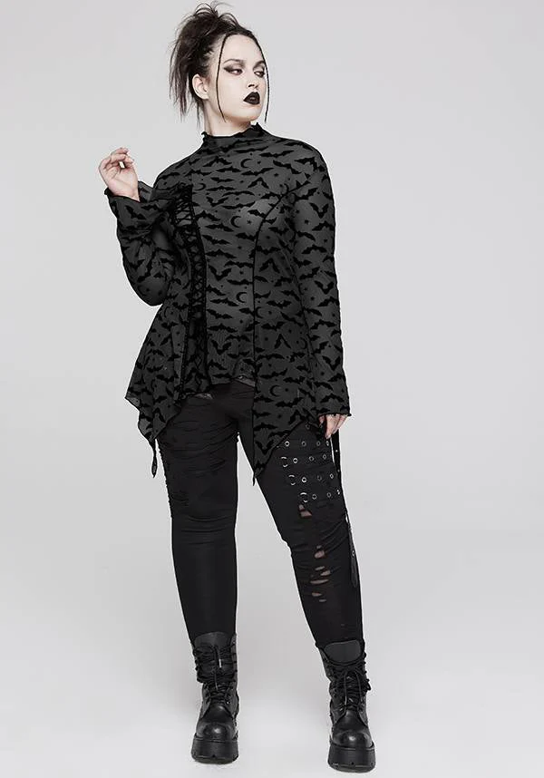 Bat Mesh | LONG SLEEVE TOP* - Image 7
