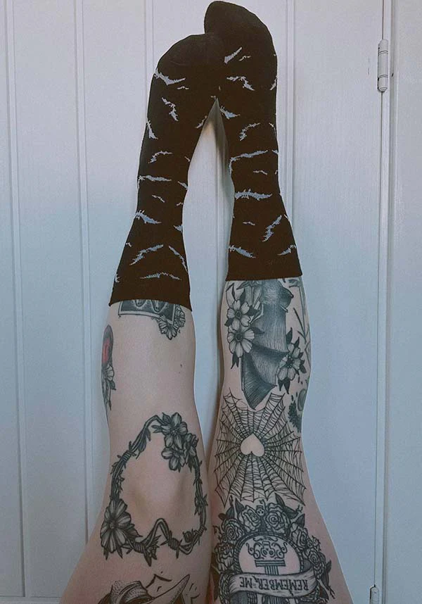 Bats Knitted | CREW SOCKS