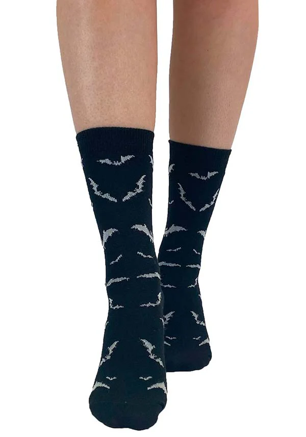 Bats Knitted | CREW SOCKS - Image 4