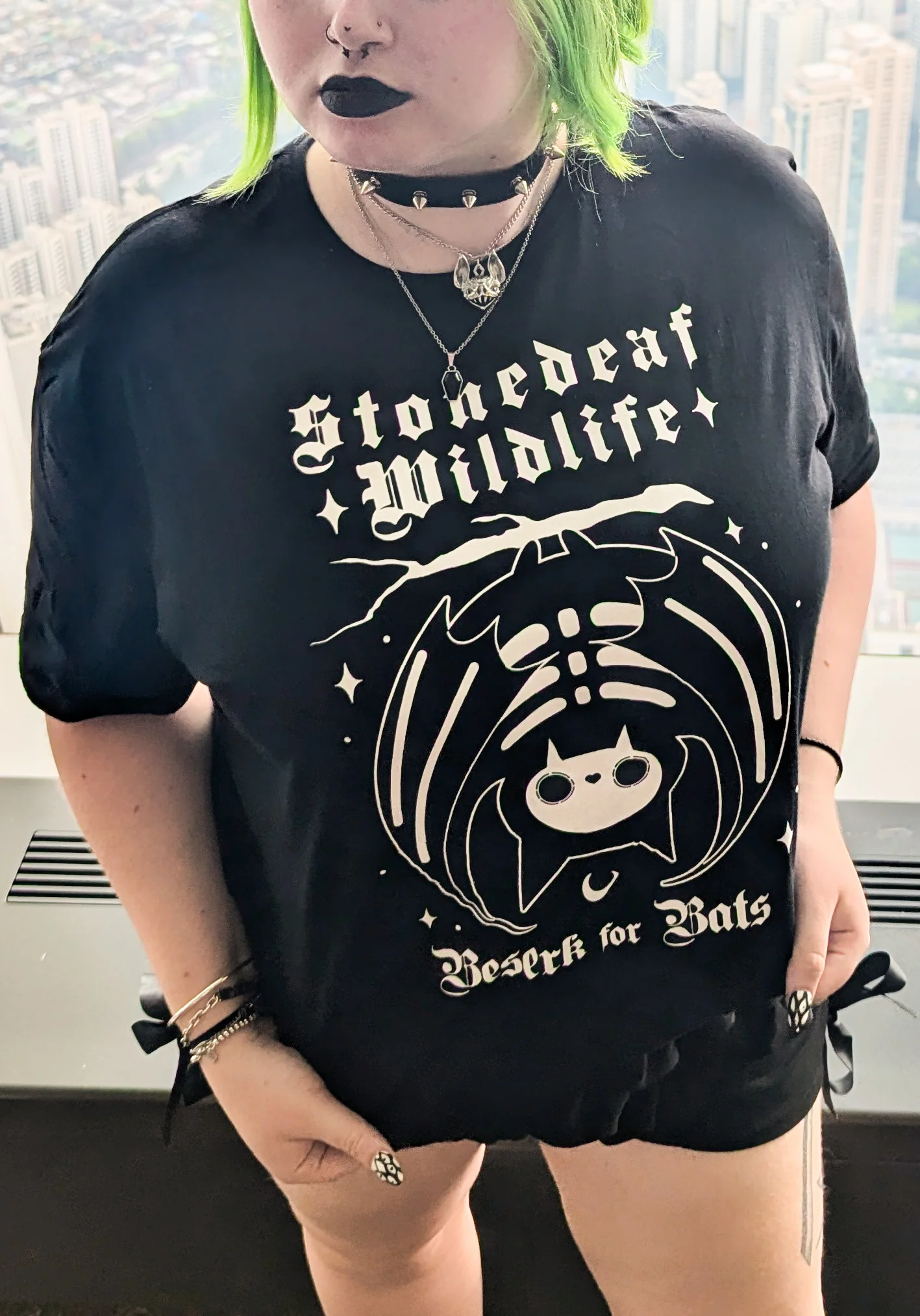 Batty Bones | STONEDEAF CHARITY T-SHIRT** - Image 3