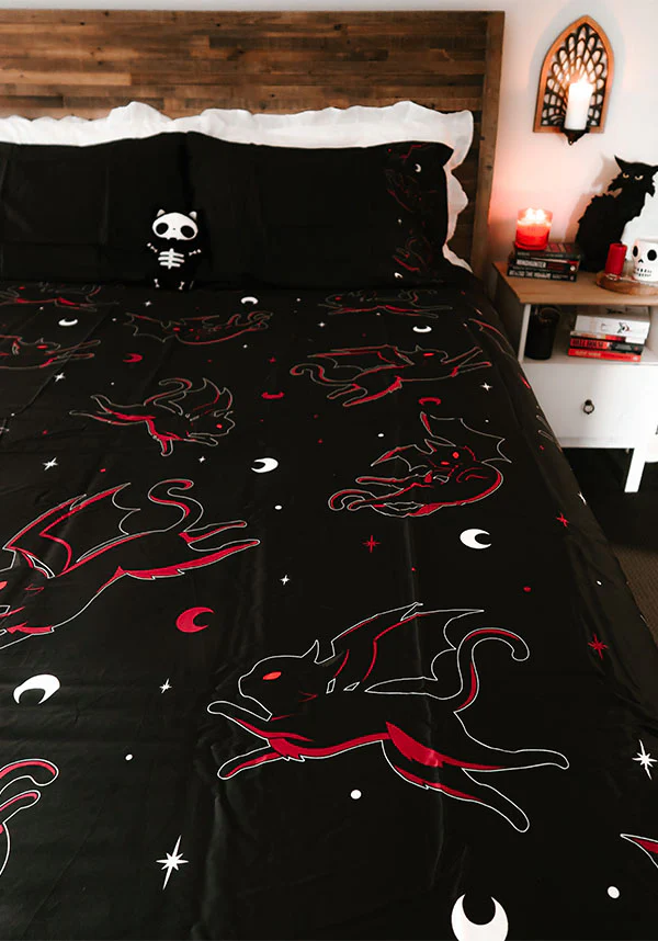 Batty Cats | KING QUILT SET [COTTON]* - Image 6