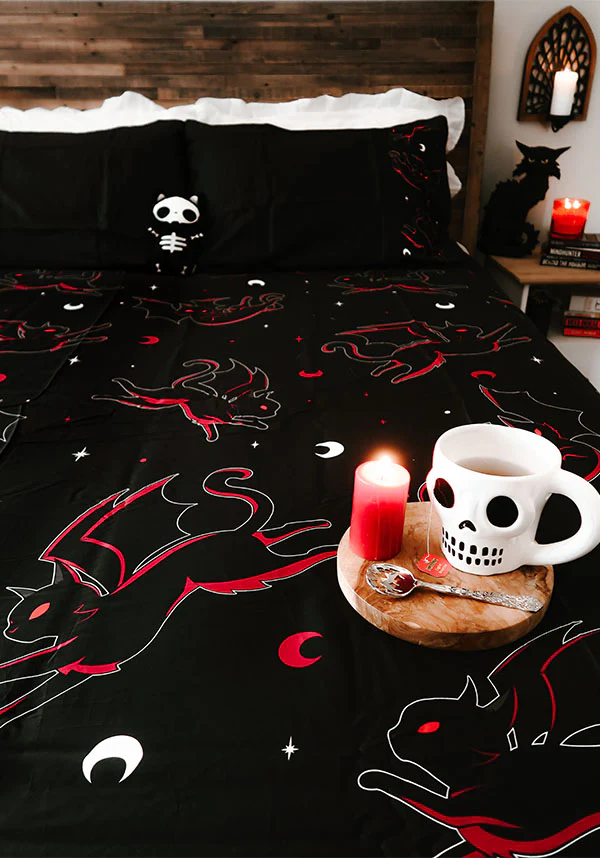 Batty Cats | QUEEN QUILT SET [COTTON] - Image 12