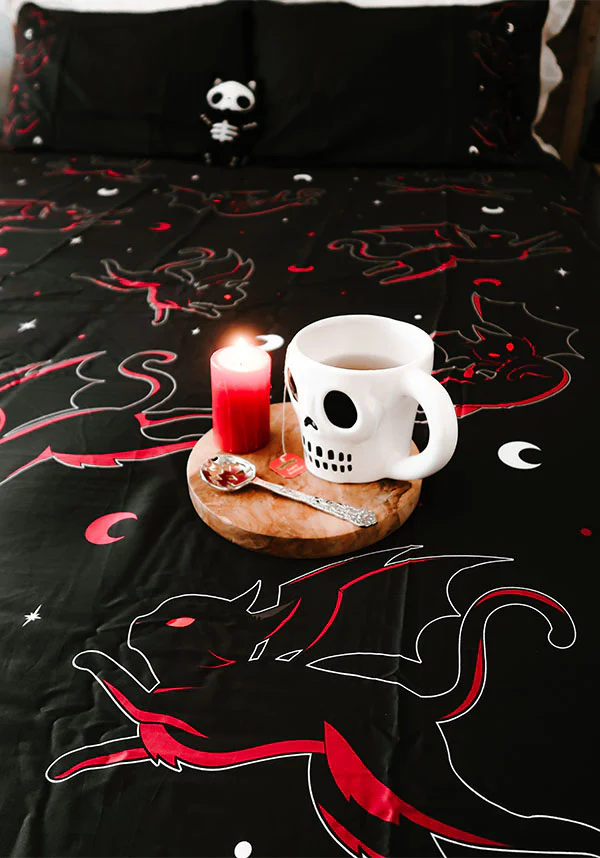 Batty Cats | QUEEN QUILT SET [COTTON] - Image 14