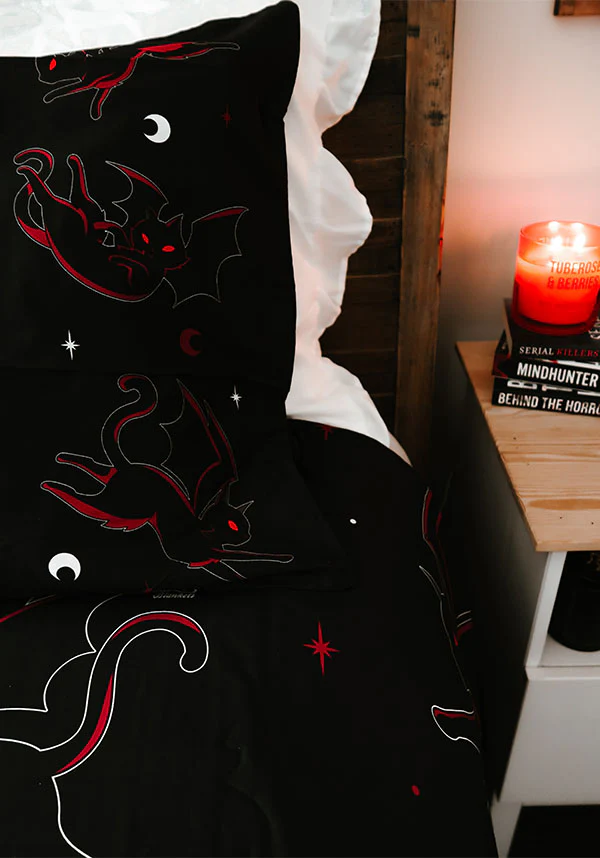Batty Cats | QUEEN QUILT SET [COTTON] - Image 3