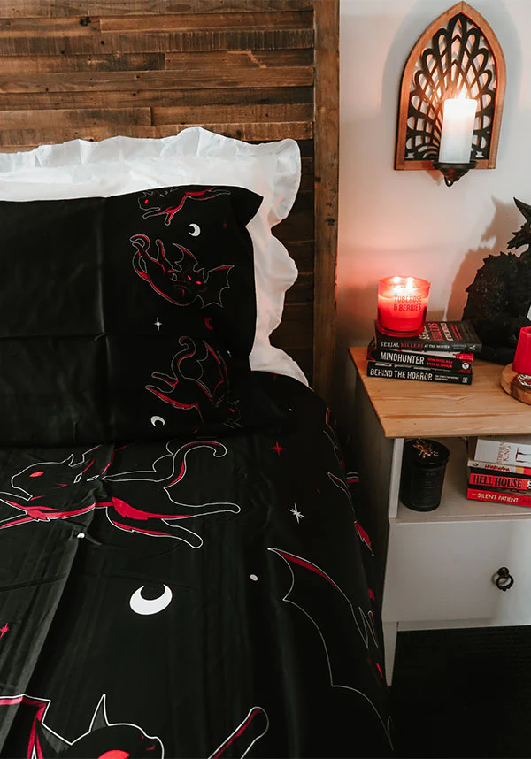 Batty Cats | QUEEN QUILT SET [COTTON] - Image 5