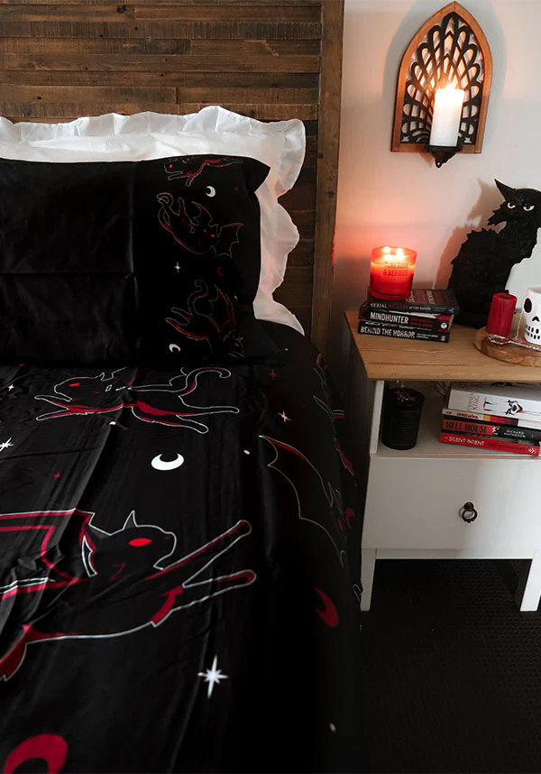 Batty Cats | QUEEN QUILT SET [COTTON] - Image 6