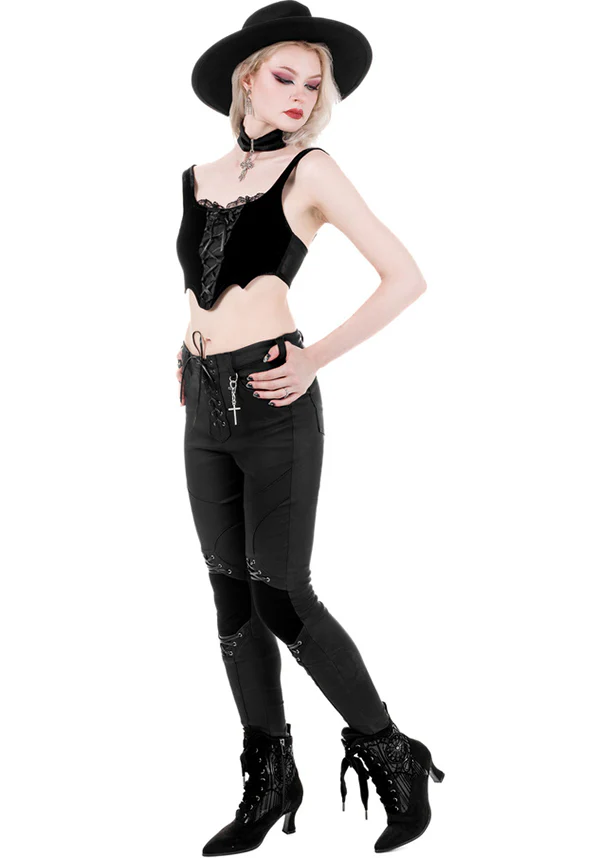 Batwing Lace Up | CROP TOP* - Image 8