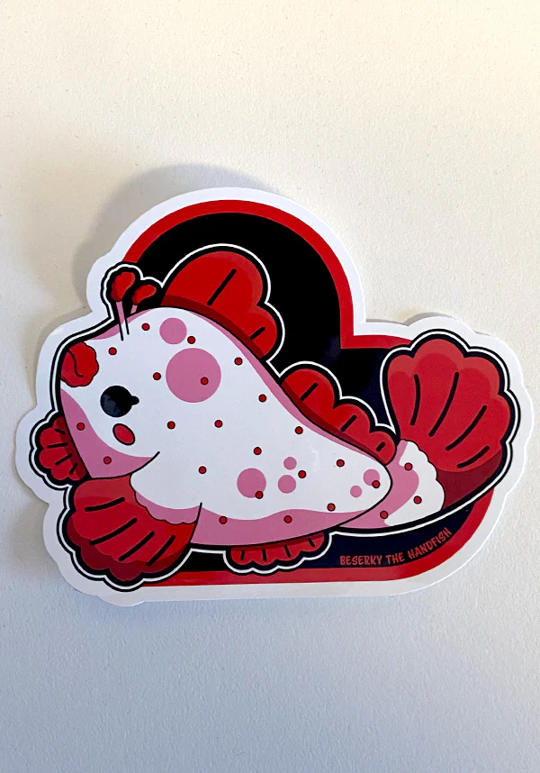 Beserky The Handfish | STICKER - Image 3