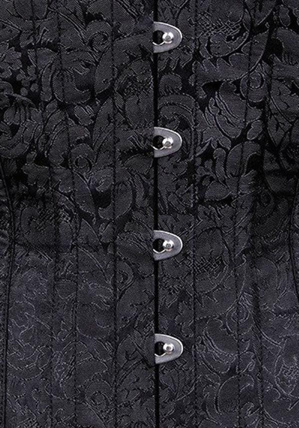 Black Brocade | UNDERBUST CORSET - Image 3