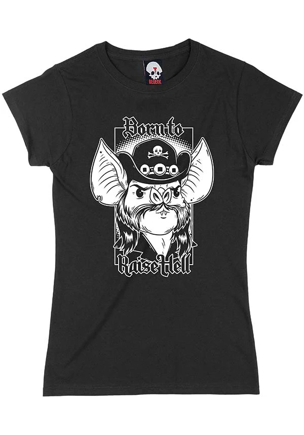 Born To Raise Hell | STONEDEAF CHARITY FITTED T-SHIRT** - Image 4