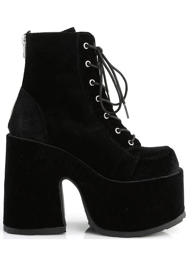 CAMEL-203 [Black Velvet] | PLATFORM BOOTS [PREORDER] - Image 5