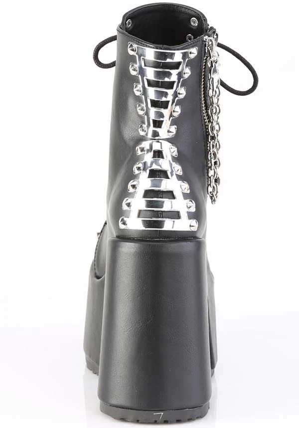 Camel-208 [Black] | PLATFORM BOOTS [PREORDER] - Image 3