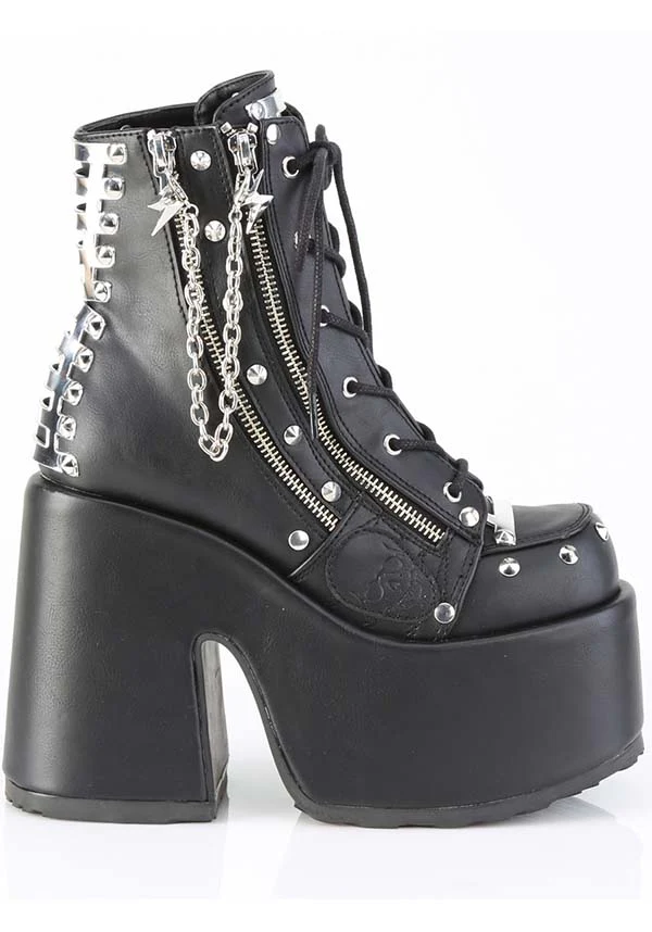 Camel-208 [Black] | PLATFORM BOOTS [PREORDER] - Image 4