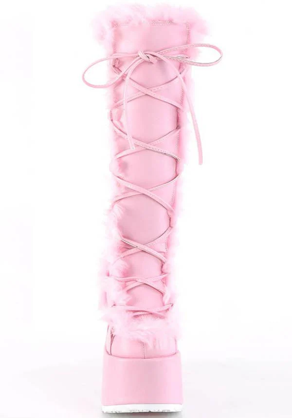 CAMEL-311 [Pastel Pink] | PLATFORM BOOTS [PREORDER] - Image 2