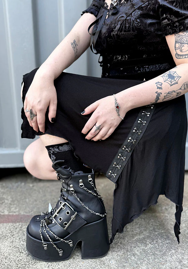 CAMEL-64 [Black] | PLATFORM BOOTS [PREORDER] - Image 10