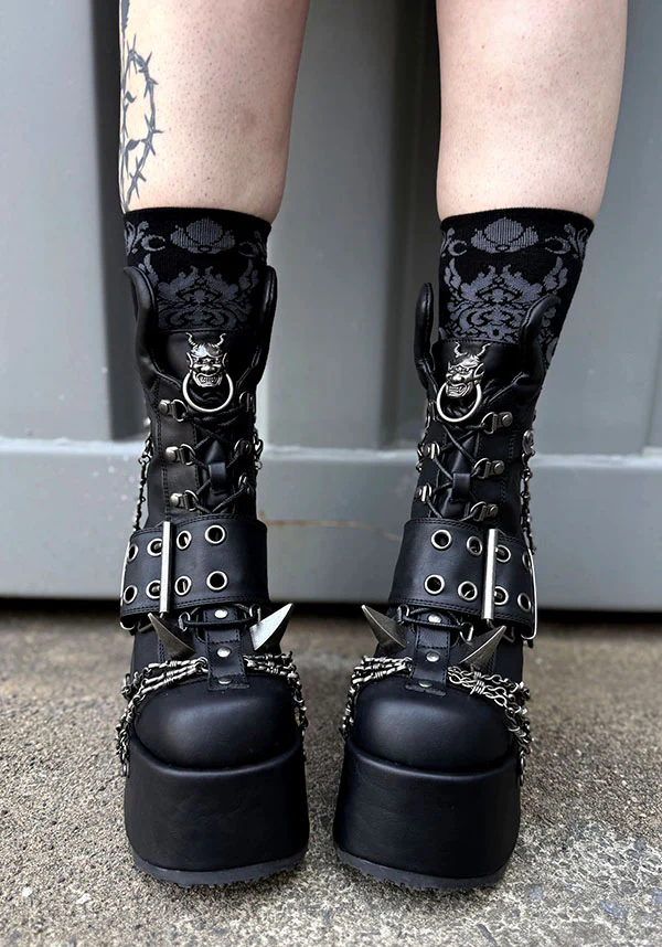 CAMEL-64 [Black] | PLATFORM BOOTS [PREORDER] - Image 13
