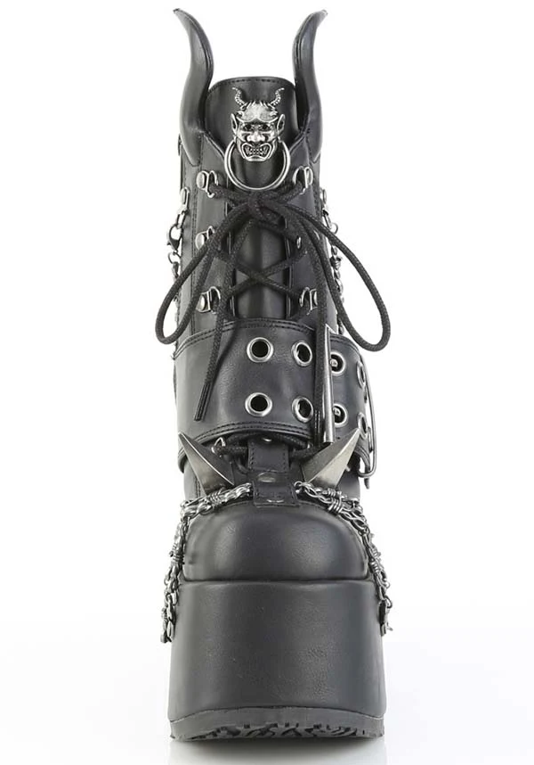 CAMEL-64 [Black] | PLATFORM BOOTS [PREORDER] - Image 3