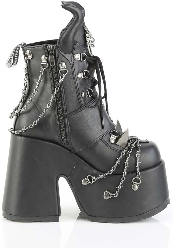 CAMEL-64 [Black] | PLATFORM BOOTS [PREORDER] - Image 5