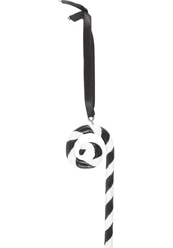 Candy Cane [Black/White] | HANGING ORNAMENT - Image 2