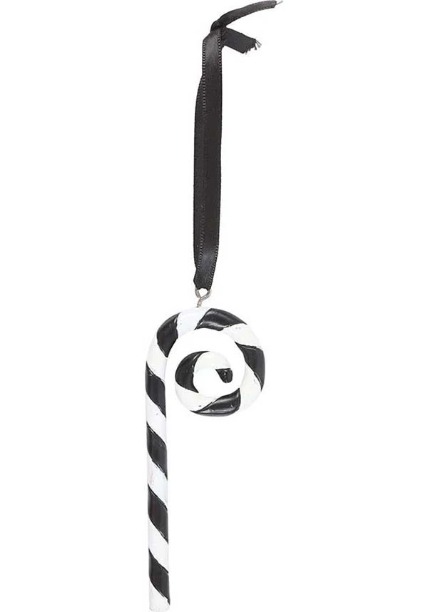 Candy Cane [Black/White] | HANGING ORNAMENT - Image 3