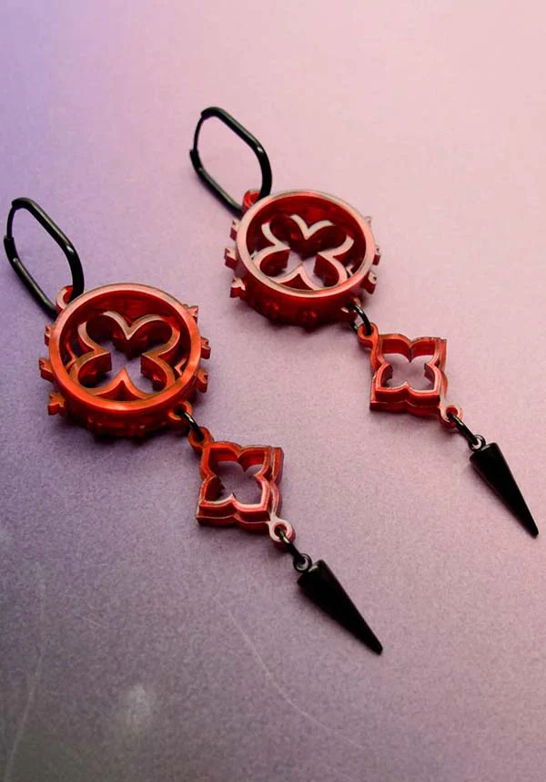 Cathedral Punk [Blood Red] | EARRINGS - Image 3